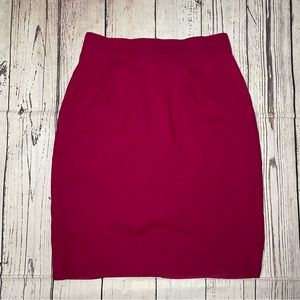 Vintage pink pencil skirt 100%wool